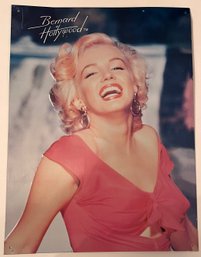 Marilyn Monroe - Tin Litho Metal Wall Art Decor Sign - Bernard Of Hollywood - Ohio Wholesale - 12 X 16