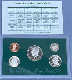 United States Mint Proof Set 1996