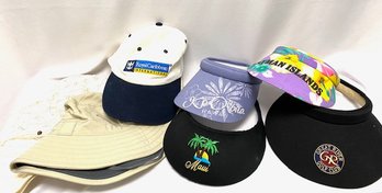 Grouping Of Vintage To Now Sun Visors, Hats, & Bucket Caps