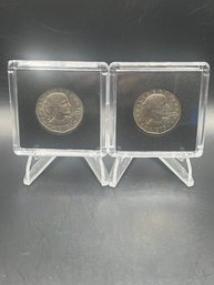 2 Susan B. Anthony Dollars  1979-D, 1979-P