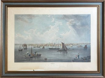 A VIntage Engraving - Boston Harbor