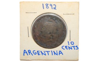 1892 Argentina 10 Centavos