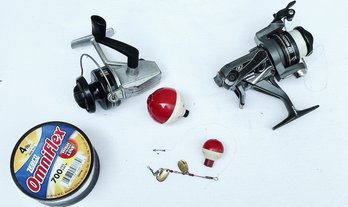 Lot With Two Reels- Shimano Baitrunner 150 And Super Fish, Omniflex Line And Other Items