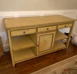 Paint Decorated Server Buffet Sideboard