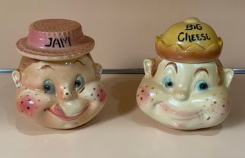 Vintage Howdy Doody Jam Pot & Big Cheese