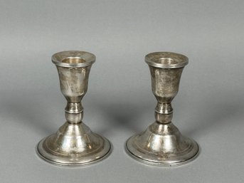 Duchin Creations Weighted Sterling Silver Candlestick Holders