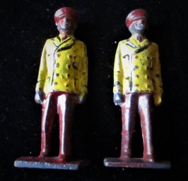 2 Antique Lead Officer Soldiers, Manoil Barclay