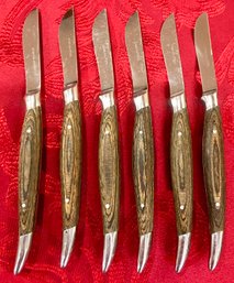 Set Of 6 Vintage Steak Knifes