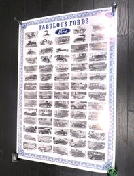 Fabulous Fords Poster Ford Cars Through History