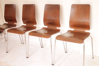 Set Of 4 VINTAGE IKEA Out Of Production Mid Century Modern Dining Chairs