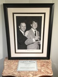 Paid $1,000 Incredible Large Frank Sinatra / Dean Martin Limited Edition Print 39/275 - One Night In St. Louis