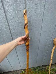 Vtg Vine Strangled Walking Stick