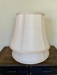 Pair Of Pottery Barn Silk Off White Empire Lamp Shades