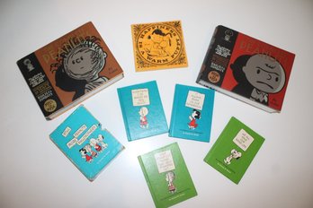 Four Set Charlie Brown Books & The Complete Peanuts 1950-1952 & 1955-1956 & Happiness Is A Warm Puppy 1970