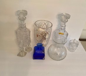 Class And Crystal Including Handcut Lead Crytstal West Germany Decanters