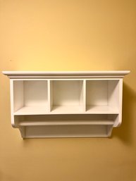 A Pottery Barn 3 Cubby Towel Shelf - Lower Level