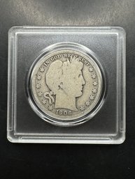 1906-D Barber Silver Quarter