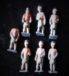 7 Antique Lead British Soldiers, Manoil Barclay