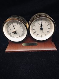 Table Top Barometer And Clock