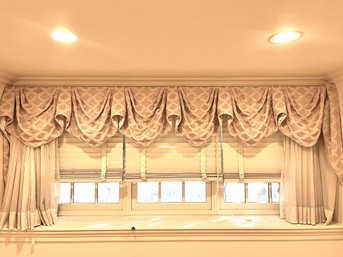 A Custom Valance Fully Lined With Satin Underside - Lower Level