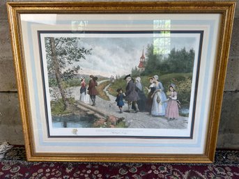 Sunday Morning In Sleepy Hollow Framed Print