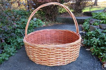 Giant Size Round Handled Basket - Hand Made In The Philippines