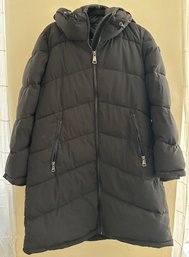 Calvin Klein Winter Coat With Hood New, Size Large