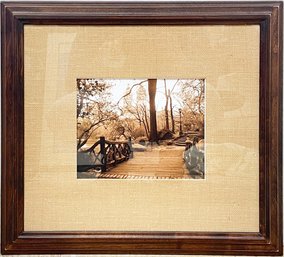 A Central Park Photograph In Pottery Barn Frame