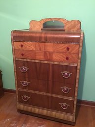 Early Art Deco Tallboy Dresser