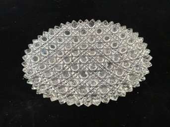 Crystal Glass Platter Dish