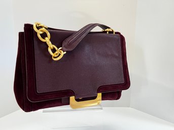 DVF Suede & Leather Handbag