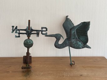 Heron Copper Weathervane