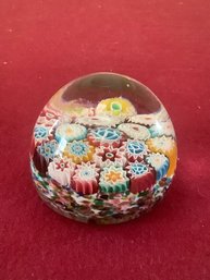 Murano Glass Millefiori Paperweight