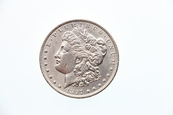 1897 Silver Morgan Dollar Coin