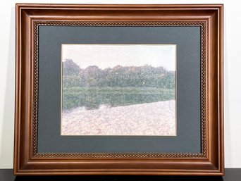 An Abstract Print In Wood Frame