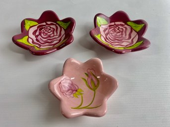 Party Lite Nesting Flower Dishes (3)