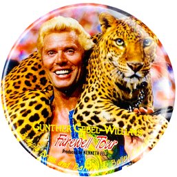 Large 6' Gunther Gebel-Williams Farewell Tour Button (Ringling Bros. And Barnum & Bailey Circus)