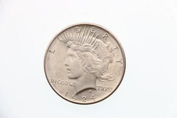 1924 Silver Peace Dollar Coin