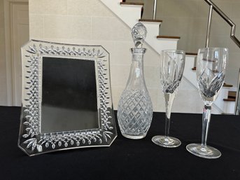 Waterford Frame, Champagne, & Decanter