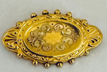 VINTAGE HAYWARD 12K GOLD-FILLED VICTORIAN STYLE BROOCH