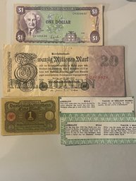 Miscellaneous Foreign Paper Money