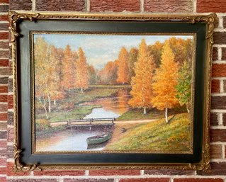 Autumn Oil On Canvas From Belgium