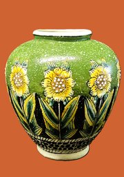 Pretty Glazed Ceramic Vase