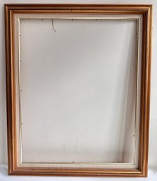 Large Vintage Gilded Wood Frame With Fabric Mat