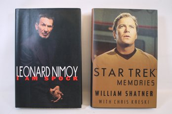 Pair Of First Editions Books From Star Trek's Leonard Nimoy And William Shatner