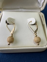 Pair Of 14k Gold Earrings