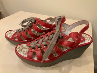 Fly London Red Sandals