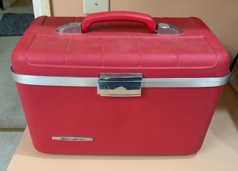 Vintage Starflite Red Travel Train Case With Tray