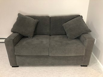 Comfy Grey Loveseat Sofa