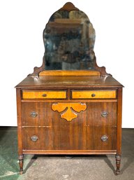 An Early 20th Century Mahogany Mirrored Dresser - C. 1920's